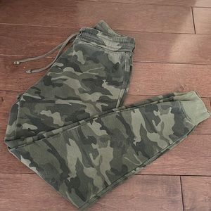 Army print joggers